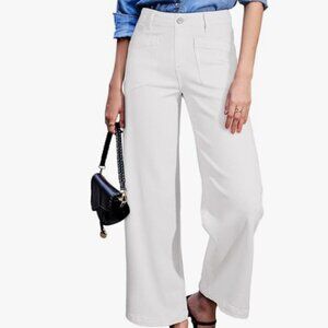 Women's Wide Leg Jeans High Waisted Stretchy Jeans Straight Leg Loose Fit